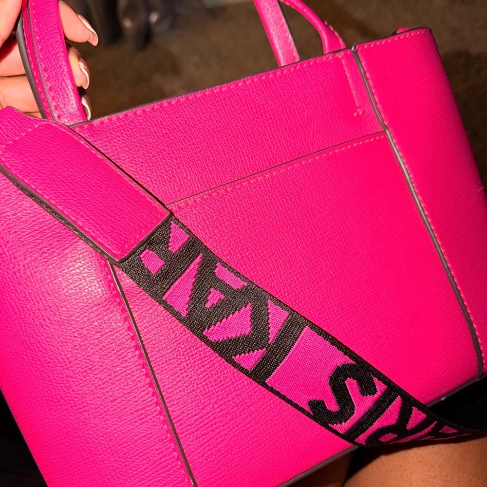 Karl Lagerfeld Hot Pink Handbag - Picture 7 of 7